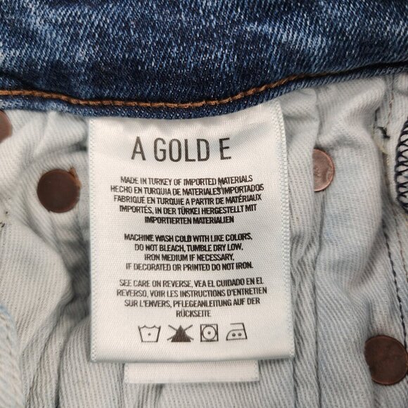 AGOLDE Sophie High Rise Distressed Skinny Raw Hem Jeans A018 B-1045 - Picture 5 of 6